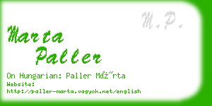 marta paller business card